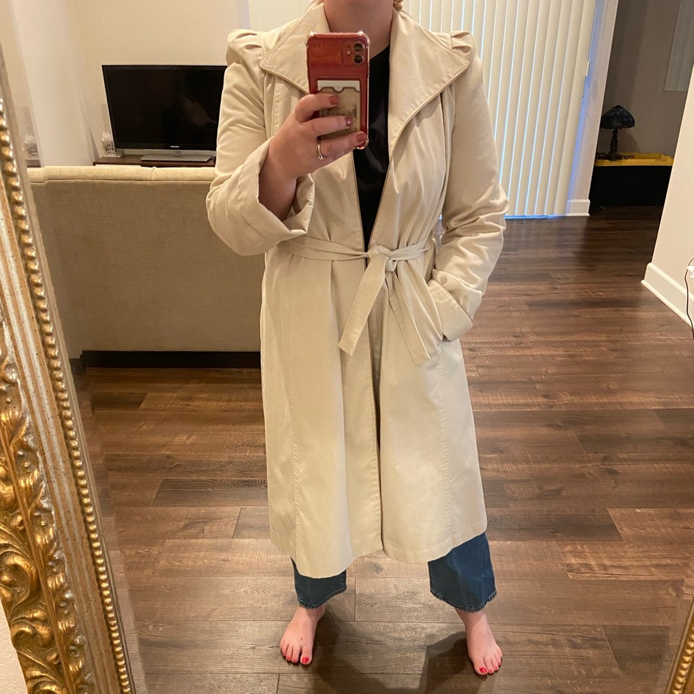 Vintage camel trench coat